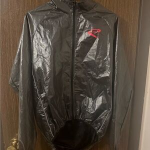 Men’s Cycling Rain Jacket with zipper pocket